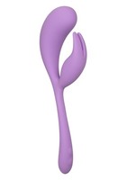 Calexotics Liquid Silicone Dual Flicker Purple Wasserdicht Silikon Lila