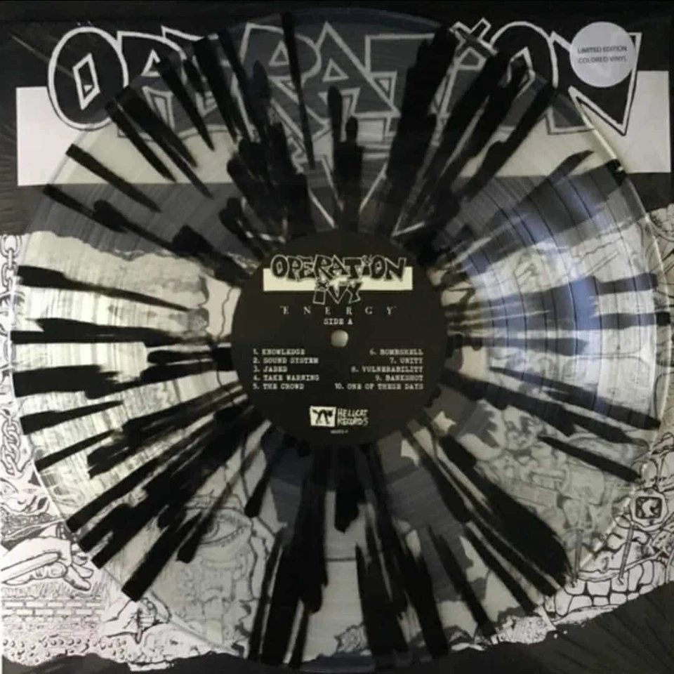 Operation Ivy - Energy Vinyl Album Clear With Black Splatter Sealed! 1,000 Made - Image 3 of 4
