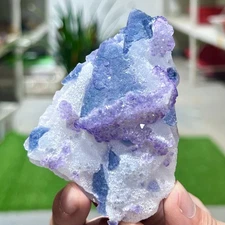 165G Rare Blue Green Purple cubic fluorite mineral crystal sample/Zhejiang