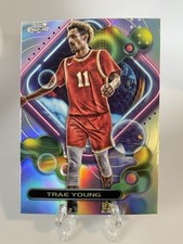 2023-24 Topps Cosmic Chrome Trae Young Refractor #1 Hawks
