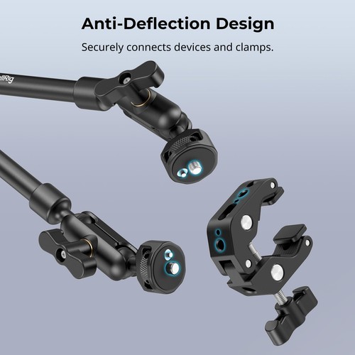 Soporte de brazo mágico flexible de 22 pulgadas negro soporte de cámara superior - Imagen 6 de 10