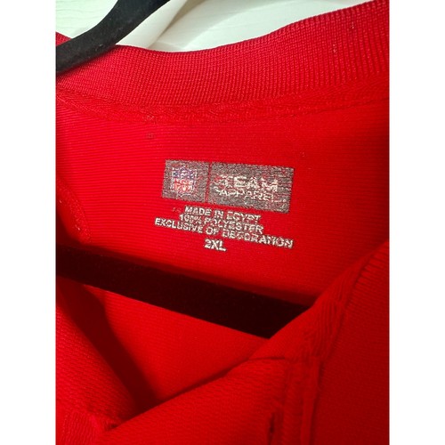 Tampa Bay Buccaneers Bucs NFL Red Men's Polo Shirt 100% Polyester Size 2XL  - Picture 5 of 10