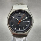 Seiko Watch Women 27mm Black Dial Silver Tone Daydate 2623-016b New Battery