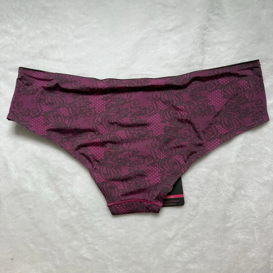 Calcinha Hipster Vintage Diesel Rosa Estampa Preta Grande Estoque Morto Nova Com Etiqueta Fofa - Imagem 4 de 4