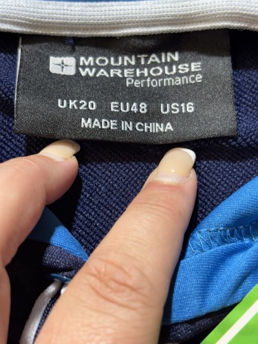 Mountain Warehouse Hoodie Showerproof Women’s Uk 20 Blue NWT - Picture 4 of 8