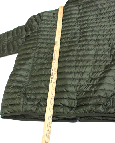 Eddie Bauer mens sz 3xl green full zip puffer quilted jacket - Picture 11 of 16