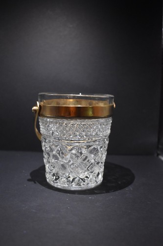 Vintage Anchor Hocking Wexford Sugar Cube Ice Bucket 3-7/8"  High