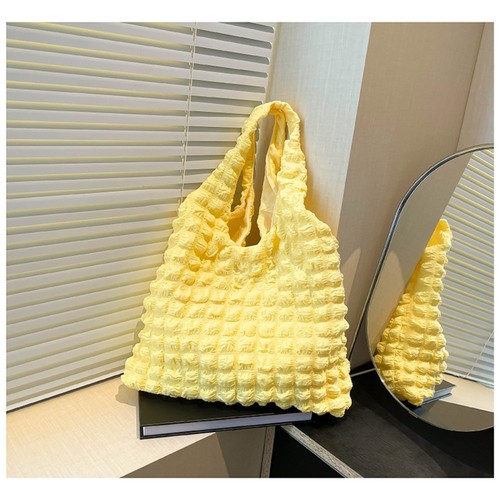 Casual Pleated Cloud Bag Large Capacity Handbag Tote Bag Girl Shopping Bag - Picture 16 of 17