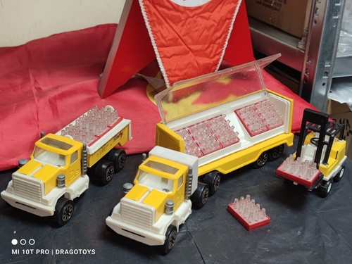 VINTAGE KINLEY TOY TRUCK SEMITRAILER FORKLIFT MIR BULGARIA TONKA COPY JAPAN - Picture 8 of 24