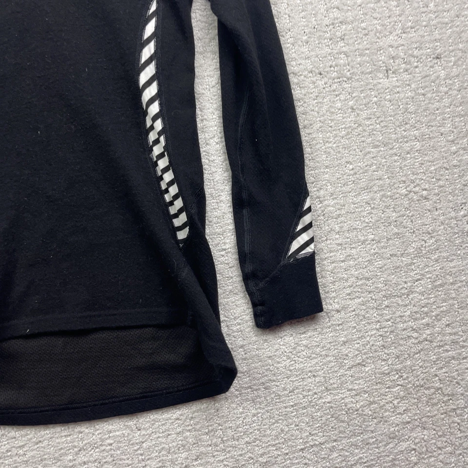 Helly Hansen Top Wool Blend Crew neck Base Layer Black Wom Sz M Ski Hike Outdoor - Image 4 of 4
