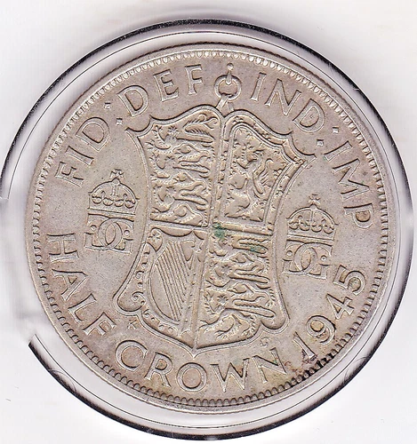 1945 George VI Half Crown — photo from the most recent tracked eBay sale