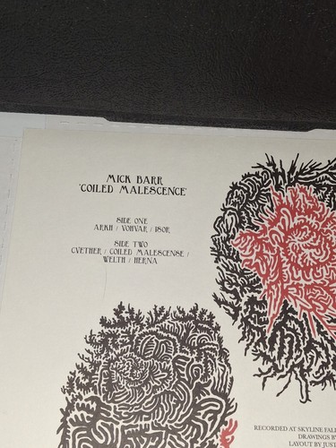 Mick Barr - Coiled Malescence LP (Avant-Metal solo guitar) - Vinyl is EX - Picture 3 of 11