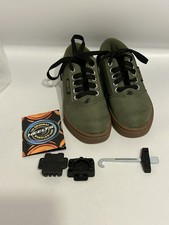 Heelys Skate Shoes Boys Size Youth 1 Khaki Green Wheeled Sneakers
