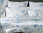 NEW $824 Matouk Schumacher Simone Flange Sea Linen Duvet Cover Full/Queen
