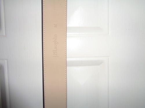 J. McLaughlin Gürtel schwarz Leder geprägt Medium - Bild 3 von 3