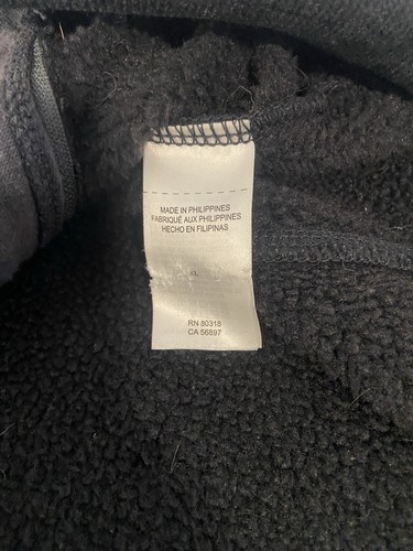 Herren Lucky Brand Full Zip Active Wear dunkelgrau Heavy Fleece Hoodie-Größe XL - Bild 11 von 12