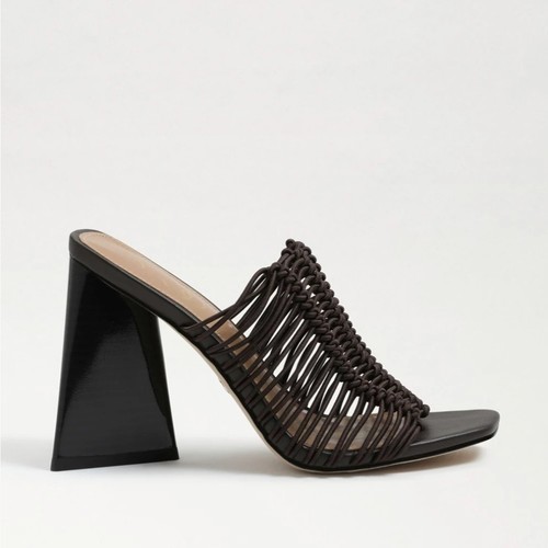 New Sam Edelman NEW Laurette Block Heel Mule with Lattice Upper Black Size 8 - Picture 2 of 8