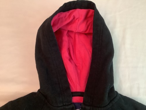 Nike Zip Up Sweater Jacket Hoodie Girls Black And Pink Size 6M 5-6 Yr Old Box N - Picture 3 of 9