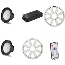Kicker Marine KPX500.1 Powersports Amp  2 10" Free Air 4 Ohm  White Grill...
