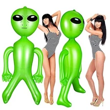 Zhanmai Piece 63 Inch Giant Inflatable Alien Blow up Jumbo Green Inflate 1