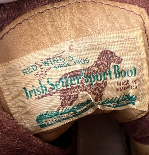 Red Wing Irish Setter #855 Moc Toe Boots Vintage 1970s Men’s Size 10.5EE USA - Picture 4 of 17
