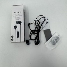 Sony MDR-EX15AP In-Ear Earbud with Microphone, Black MDREX15AP/B 