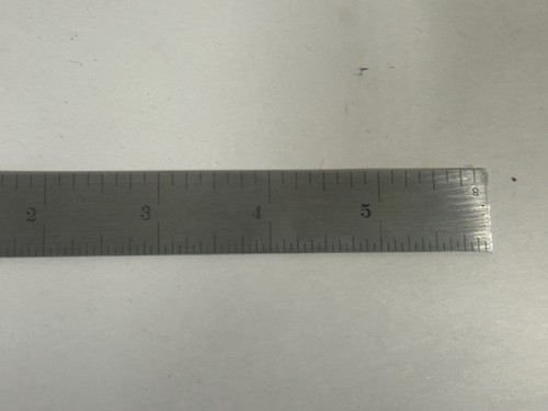 Vintage STARRETT H604R Machinist Toolmaker 6" gancio righello USA (A9) - Foto 9 di 9