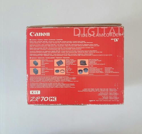 Canon ZR70 MC NTSC MiniDV Digital Video Camcorder Brand New Vintage - Picture 19 of 19