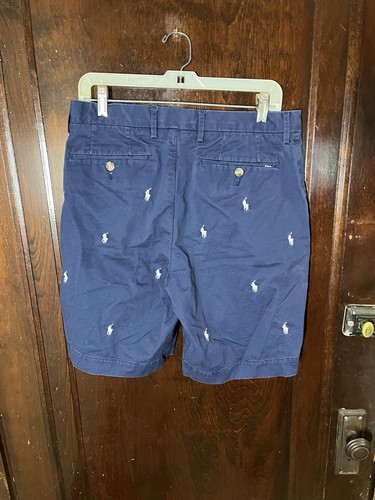 Polo Ralph Lauren Pferdeshorts Größe 32 (33) Herren dunkelblau gesticktes Logo - Bild 5 von 9