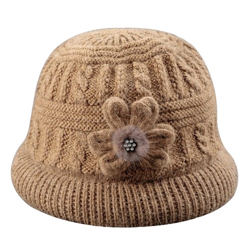 Soft Beanies Hat Knitted Middle-aged Hat NEW Grandma's Hat Autumn and winter - Picture 12 of 16