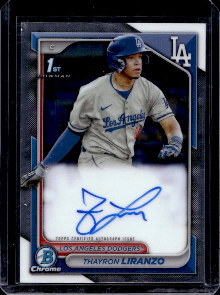 2024 Bowman Chrome Thayron Liranzo Auto 1st #CPA-TL Dodgers
