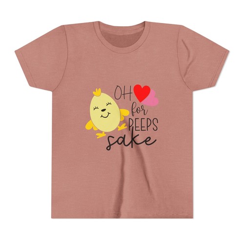 Cute Easter Youth Tee - Oh for Peeps Sake Shirt, Spring Fashion, Kid's Holiday - Picture 10 of 105
