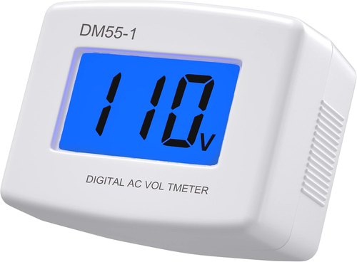 Flat US Plug AC 80-300V LCD Digital Voltmeter Voltage Measuring Monitor, AC 110V - Picture 9 of 12