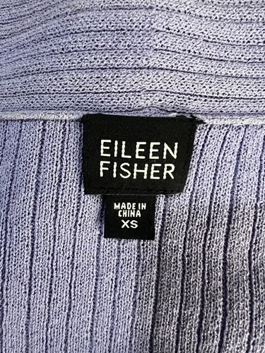 Eileen Fisher Womens Size XS Ribbed Duster Long Cardigan Light Lilac purple - Picture 6 of 8