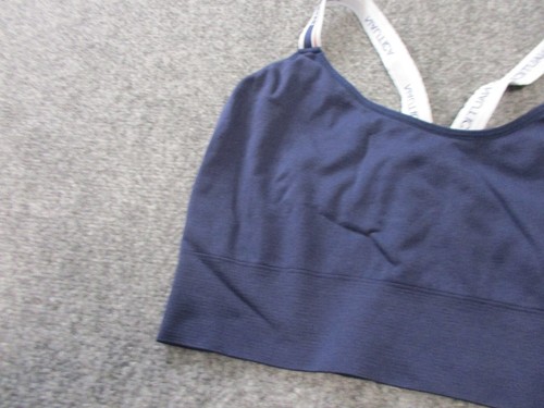 Nautica Sports Bra Women's Medium Blue Polyester Swoosh Athletic Logo - Picture 3 of 10