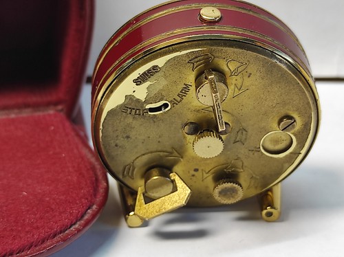 HUBER 8 Tage Reisewecker.Swiss Made.15 Rubinen - Bild 10 von 16