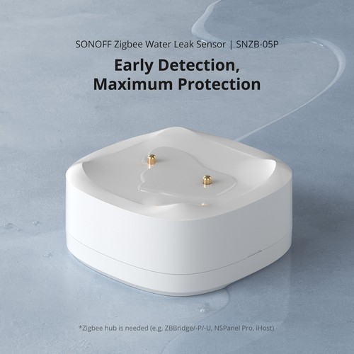 SONOFF Zigbee Smart Sensore Perdite Acqua SNZB-05P Rilevamento Gocciolamento Perdite Interno - Foto 2 di 24