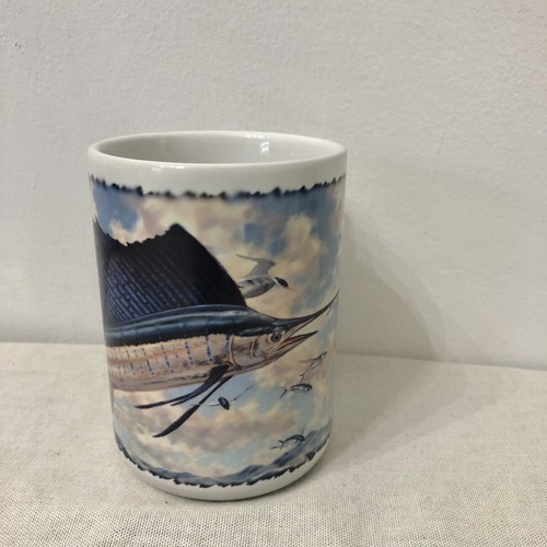 World Wide Sportsman Don Ray Airborne Sailfish Mug Medium 12oz Marlin Ocean - Picture 3 of 11