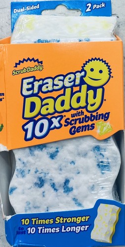 5x Scrub Daddy Eraser Sponge Eraser Daddy 10x Stronger Durable Eraser 2 PACKS - Bild 3 von 4