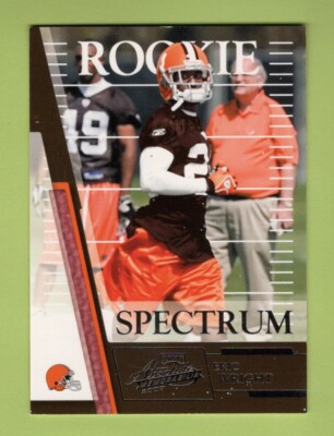 2007 Absolute Memorabilia Spectrum Silver #168 Eric Wright Cleveland Browns /100
