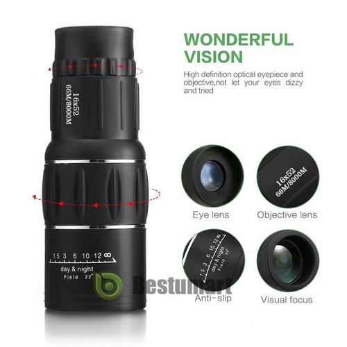 50X60 /16X52 /10-300X40 Monocular Night Version Binoculars High Power Waterproof - Picture 112 of 114
