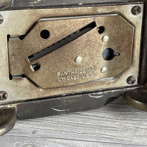 Vintage Banthrico Coin Bank 1927 Metal Car Bank DieCast Bank Of Jackson - Picture 11 of 14