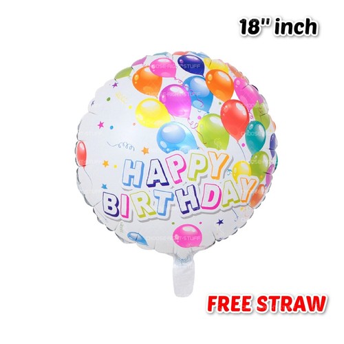 Happy Birthday Balloons Banner Balloon Bunting Party Decoration Inflating Decor - Picture 102 of 222