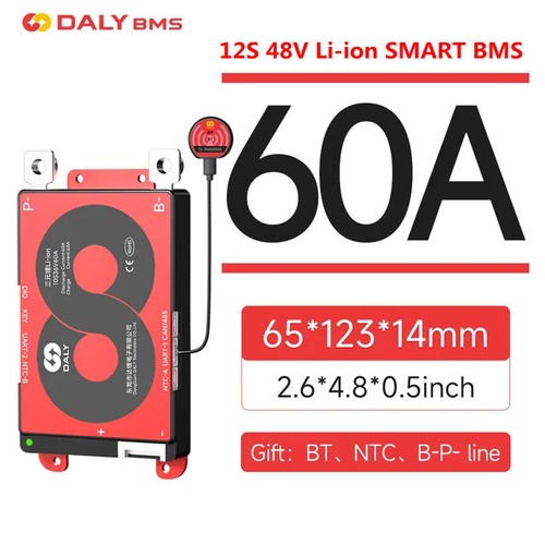 Daly Smart BMS Li-ion12S 48V 40A 60A 100A 150A 200A 250A 400A 500A Bluetooth lot - Picture 20 of 27