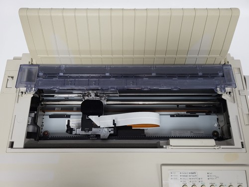 Genicom LA36W Wide 136-Column Dot Matrix 24-Pin Printer Parts-Powers On-Untested - Picture 6 of 24
