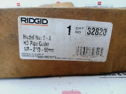 Ridge Tool 2A/202 Heavy Duty Pipe Cutter 1/8-2” - Bild 10 von 10