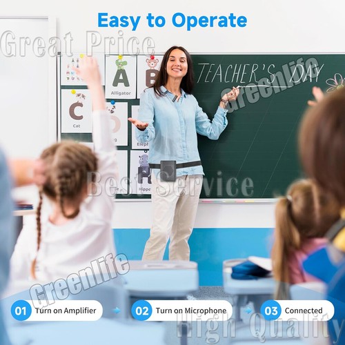Wireless Voice Amplifier with Lavalier Lapel Microphone for Teachers,Speakers - Picture 9 of 15