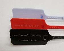 FAST SHIPPING "The Ten" ZIP TIE TAG Blue Black Red Replacement x Off-White