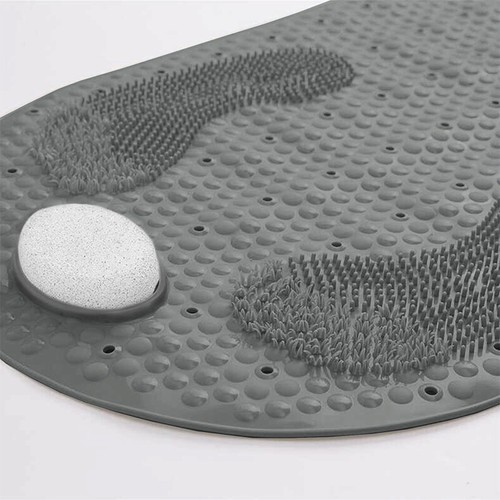 32"X16" Foot Scrubber Shower Mat with Antislip Suction Cups and Drain Holes - Picture 18 of 28