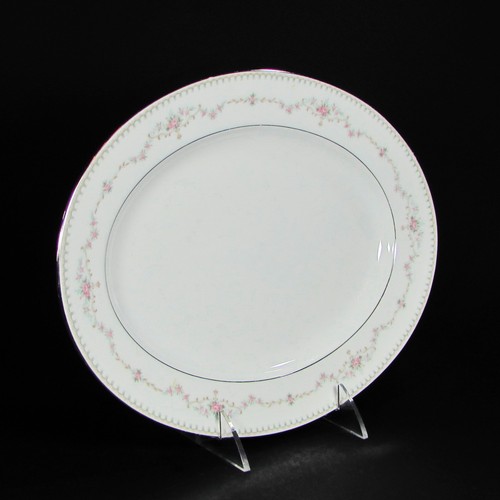 Noritake China FAIRMONT 11.5" Oval Serving Platter 6102 Japan Pink Roses - Picture 2 of 7